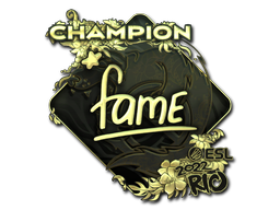 Sticker | fame (Gold, Champion) | Rio 2022 - Extraordinary - Sticker - from Rio 2022 Player Autographs