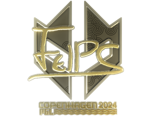 Sticker | felps (Gold) | Copenhagen 2024 - Extraordinary - Sticker - from Copenhagen 2024 Player Autographs
