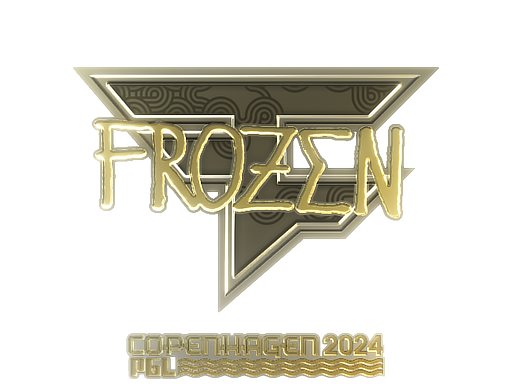 Sticker | frozen (Gold) | Copenhagen 2024 - Extraordinary - Sticker - from Copenhagen 2024 Player Autographs
