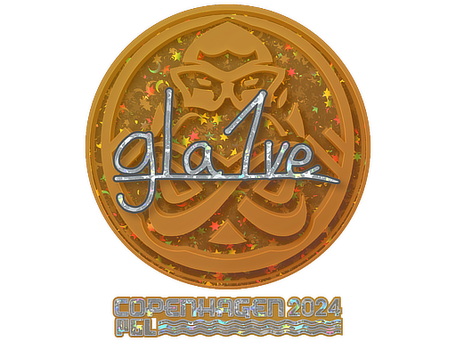 Sticker | gla1ve (Glitter) | Copenhagen 2024 - Remarkable - Sticker - from Copenhagen 2024 Player Autographs
