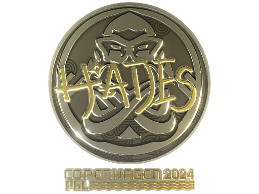 Sticker | hades (Gold) | Copenhagen 2024 - Extraordinary - Sticker - from Copenhagen 2024 Player Autographs