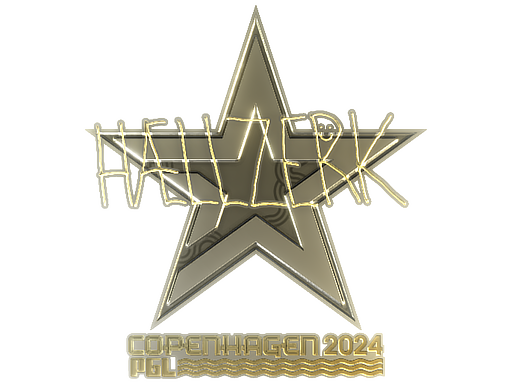Sticker | hallzerk (Gold) | Copenhagen 2024 - Extraordinary - Sticker - from Copenhagen 2024 Player Autographs
