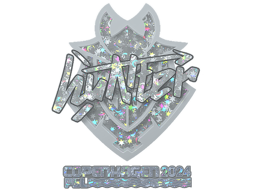 Sticker | huNter- (Glitter) | Copenhagen 2024 - Remarkable - Sticker - from Copenhagen 2024 Player Autographs