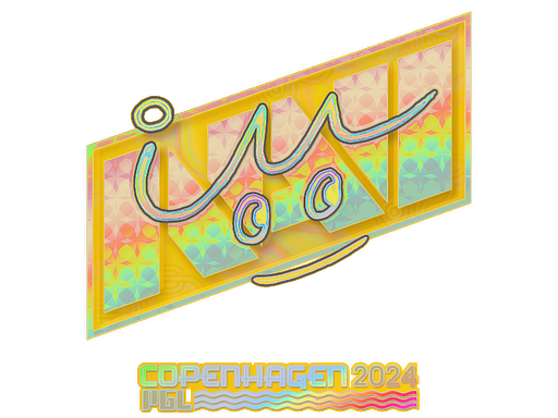 Sticker | iM (Holo) | Copenhagen 2024 - Exotic - Sticker - from Copenhagen 2024 Player Autographs