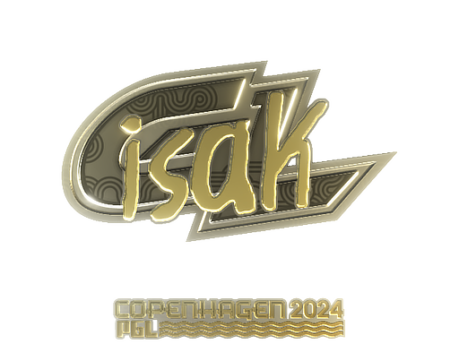 Sticker | isak (Gold) | Copenhagen 2024 - Extraordinary - Sticker - from Copenhagen 2024 Player Autographs