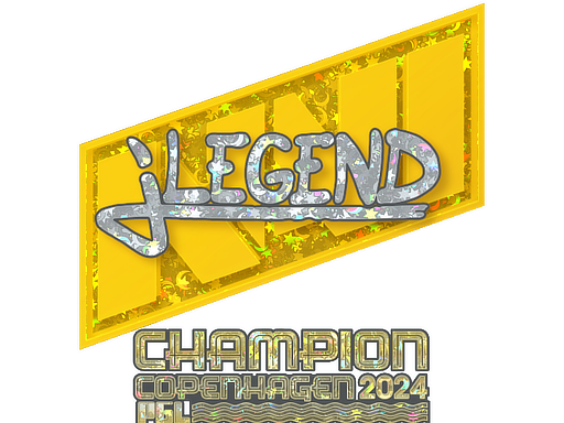 Sticker | jL (Glitter, Champion) | Copenhagen 2024 - Remarkable - Sticker - from Copenhagen 2024 Player Autographs