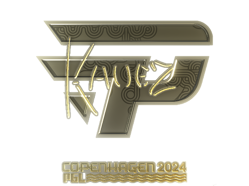 Sticker | kauez (Gold) | Copenhagen 2024 - Extraordinary - Sticker - from Copenhagen 2024 Player Autographs