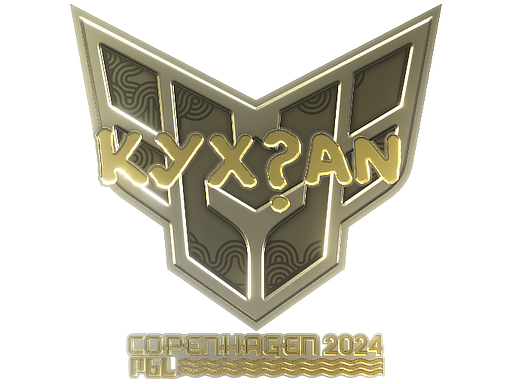 Sticker | kyxsan (Gold) | Copenhagen 2024 - Extraordinary - Sticker - from Copenhagen 2024 Player Autographs
