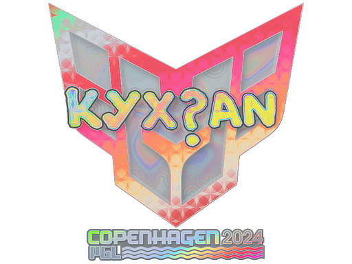 Sticker | kyxsan (Holo) | Copenhagen 2024 - Exotic - Sticker - from Copenhagen 2024 Player Autographs