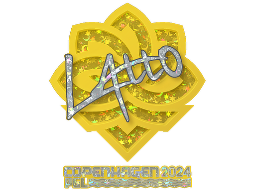Sticker | latto (Glitter) | Copenhagen 2024 - Remarkable - Sticker - from Copenhagen 2024 Player Autographs