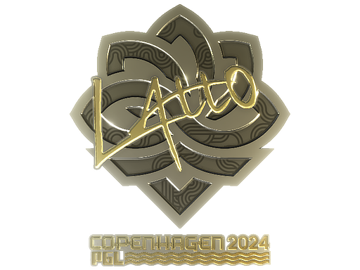 Sticker | latto (Gold) | Copenhagen 2024 - Extraordinary - Sticker - from Copenhagen 2024 Player Autographs