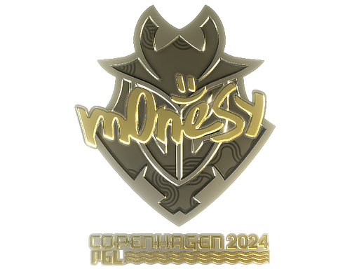 Sticker | m0NESY (Gold) | Copenhagen 2024 - Extraordinary - Sticker - from Copenhagen 2024 Player Autographs