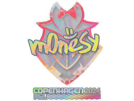 Sticker | m0NESY (Holo) | Copenhagen 2024 - Exotic - Sticker - from Copenhagen 2024 Player Autographs
