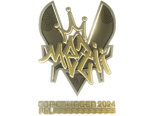 Sticker | mezii (Gold) | Copenhagen 2024 - Extraordinary - Sticker - from Copenhagen 2024 Player Autographs
