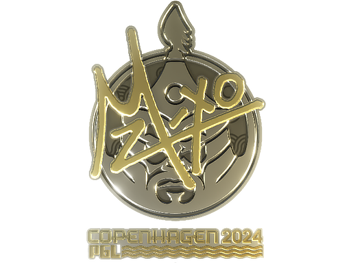 Sticker | mzinho (Gold) | Copenhagen 2024 - Extraordinary - Sticker - from Copenhagen 2024 Player Autographs