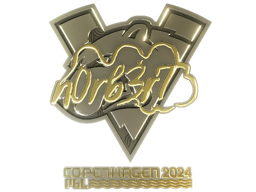 Sticker | n0rb3r7 (Gold) | Copenhagen 2024 - Extraordinary - Sticker - from Copenhagen 2024 Player Autographs