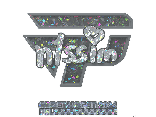 Sticker | n1ssim (Glitter) | Copenhagen 2024 - Remarkable - Sticker - from Copenhagen 2024 Player Autographs