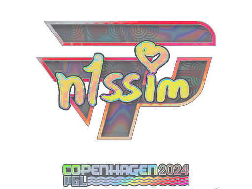 Sticker | n1ssim (Holo) | Copenhagen 2024 - Exotic - Sticker - from Copenhagen 2024 Player Autographs