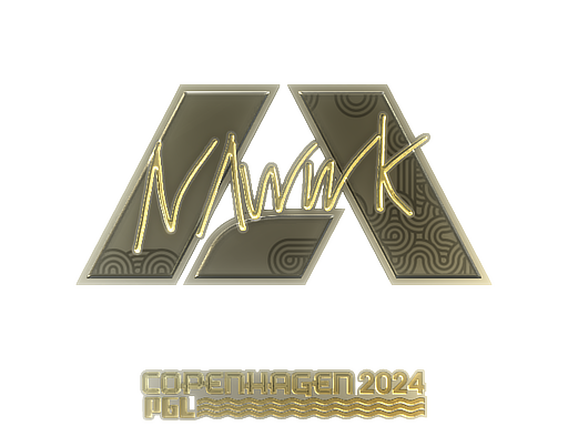 Sticker | nawwk (Gold) | Copenhagen 2024 - Extraordinary - Sticker - from Copenhagen 2024 Player Autographs
