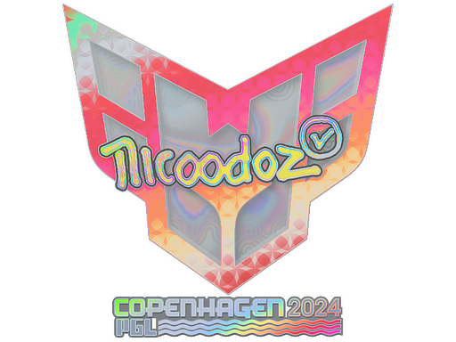 Sticker | nicoodoz (Holo) | Copenhagen 2024 - Exotic - Sticker - from Copenhagen 2024 Player Autographs