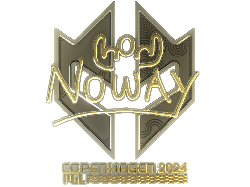 Sticker | noway (Gold) | Copenhagen 2024 - Extraordinary - Sticker - from Copenhagen 2024 Player Autographs