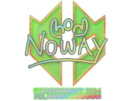 Sticker | noway (Holo) | Copenhagen 2024 - Exotic - Sticker - from Copenhagen 2024 Player Autographs
