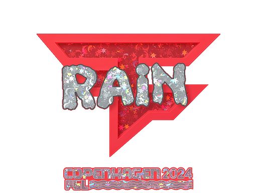Sticker | rain (Glitter) | Copenhagen 2024 - Remarkable - Sticker - from Copenhagen 2024 Player Autographs