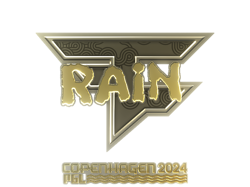 Sticker | rain (Gold) | Copenhagen 2024 - Extraordinary - Sticker - from Copenhagen 2024 Player Autographs