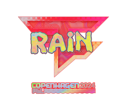 Sticker | rain (Holo) | Copenhagen 2024 - Exotic - Sticker - from Copenhagen 2024 Player Autographs