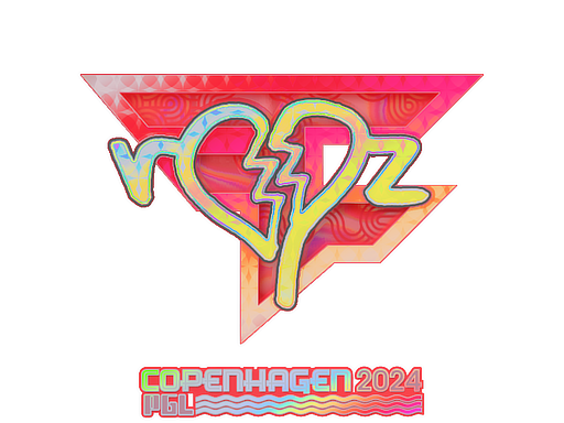 Sticker | ropz (Holo) | Copenhagen 2024 - Exotic - Sticker - from Copenhagen 2024 Player Autographs
