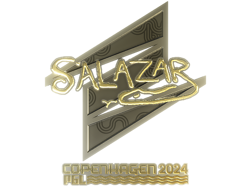 Sticker | salazar (Gold) | Copenhagen 2024 - Extraordinary - Sticker - from Copenhagen 2024 Player Autographs