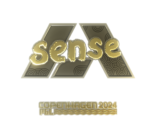 Sticker | sense (Gold) | Copenhagen 2024 - Extraordinary - Sticker - from Copenhagen 2024 Player Autographs