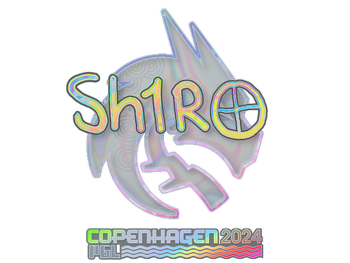 Sticker | sh1ro (Holo) | Copenhagen 2024 - Exotic - Sticker - from Copenhagen 2024 Player Autographs