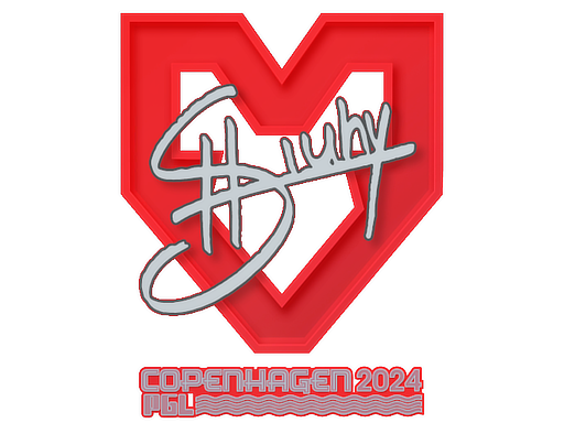Sticker | siuhy | Copenhagen 2024 - High Grade - Sticker - from Copenhagen 2024 Player Autographs