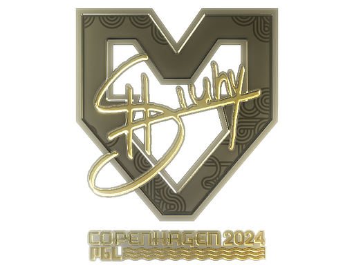 Sticker | siuhy (Gold) | Copenhagen 2024 - Extraordinary - Sticker - from Copenhagen 2024 Player Autographs