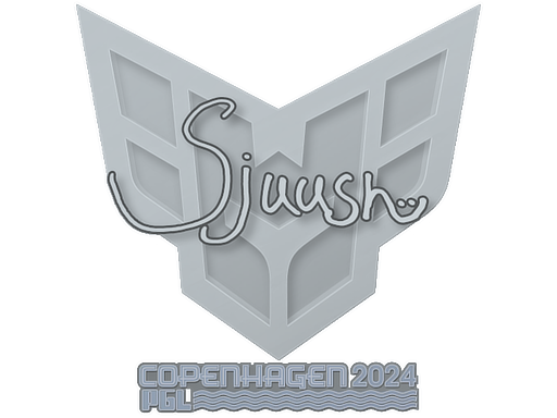 Sticker | sjuush | Copenhagen 2024 - High Grade - Sticker - from Copenhagen 2024 Player Autographs