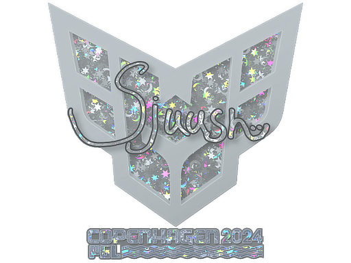 Sticker | sjuush (Glitter) | Copenhagen 2024 - Remarkable - Sticker - from Copenhagen 2024 Player Autographs
