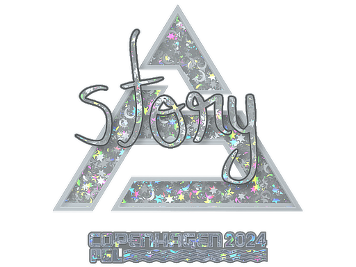 Sticker | story (Glitter) | Copenhagen 2024 - Remarkable - Sticker - from Copenhagen 2024 Player Autographs