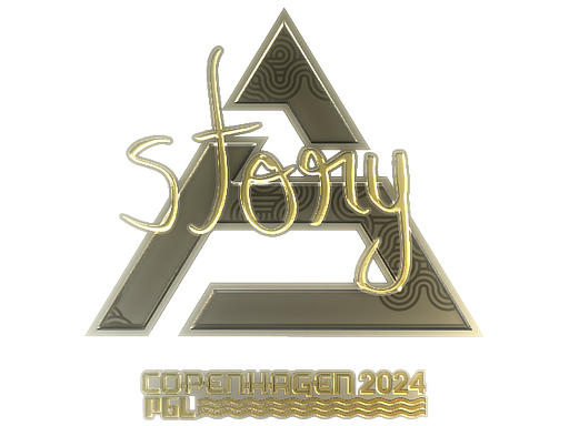 Sticker | story (Gold) | Copenhagen 2024 - Extraordinary - Sticker - from Copenhagen 2024 Player Autographs