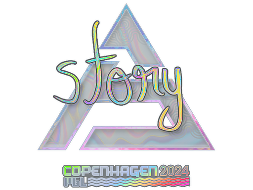 Sticker | story (Holo) | Copenhagen 2024 - Exotic - Sticker - from Copenhagen 2024 Player Autographs