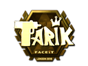 Sticker | tarik (Gold) | London 2018