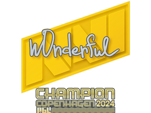 Sticker | w0nderful (Champion) | Copenhagen 2024 - High Grade - Sticker - from Copenhagen 2024 Player Autographs