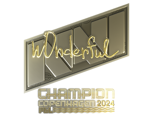 Sticker | w0nderful (Gold, Champion) | Copenhagen 2024 - Extraordinary - Sticker - from Copenhagen 2024 Player Autographs