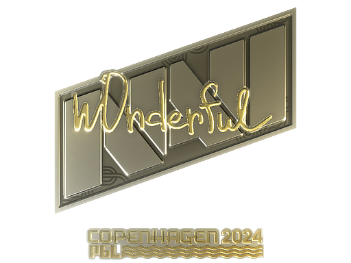 Sticker | w0nderful (Gold) | Copenhagen 2024 - Extraordinary - Sticker - from Copenhagen 2024 Player Autographs