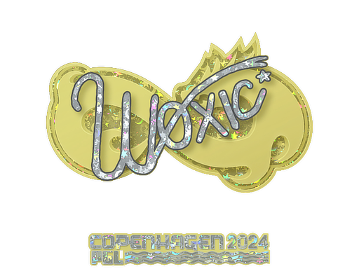Sticker | woxic (Glitter) | Copenhagen 2024 - Remarkable - Sticker - from Copenhagen 2024 Player Autographs