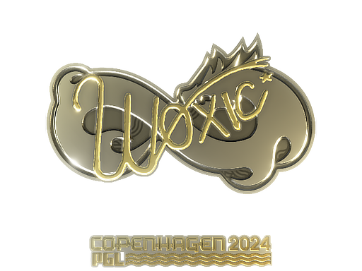Sticker | woxic (Gold) | Copenhagen 2024 - Extraordinary - Sticker - from Copenhagen 2024 Player Autographs