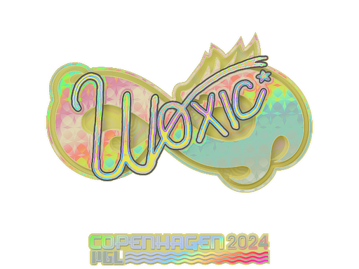 Sticker | woxic (Holo) | Copenhagen 2024 - Exotic - Sticker - from Copenhagen 2024 Player Autographs