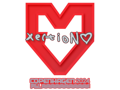 Sticker | xertioN | Copenhagen 2024 - High Grade - Sticker - from Copenhagen 2024 Player Autographs
