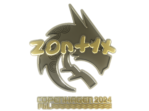 Sticker | zont1x (Gold) | Copenhagen 2024 - Extraordinary - Sticker - from Copenhagen 2024 Player Autographs