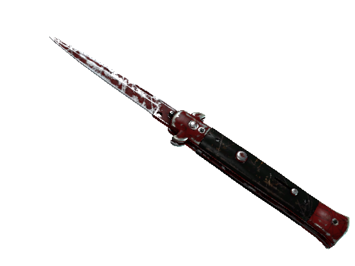 ★ Stiletto Knife | Crimson Web (Battle-Scarred) - Covert - Knife